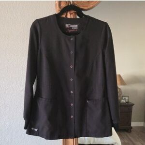 Grey's Anatomy Signature Professional Wear Scrub Jacket S Snap 2407